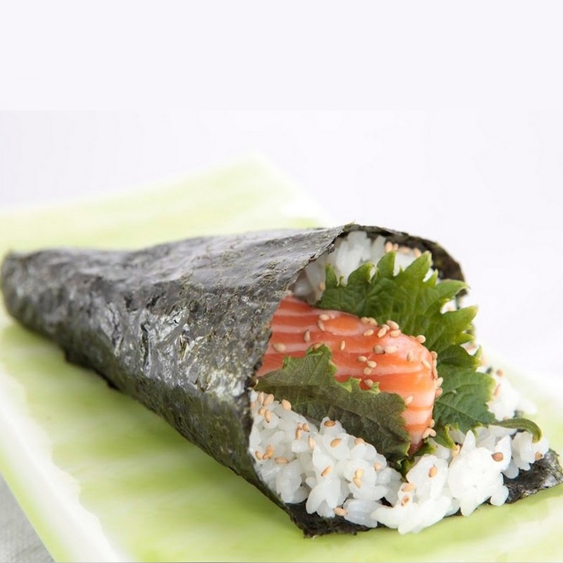 TEMAKI SAUMON - FEUILLE DE SHISO